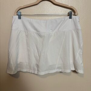 Bolle Women's Skort Tennis Pickleball Athletic‎ Pleated White Shorts Size XL
